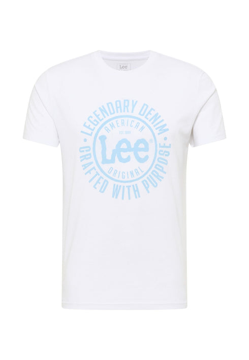 Lee Men's Logo T-Shirt in Bright White